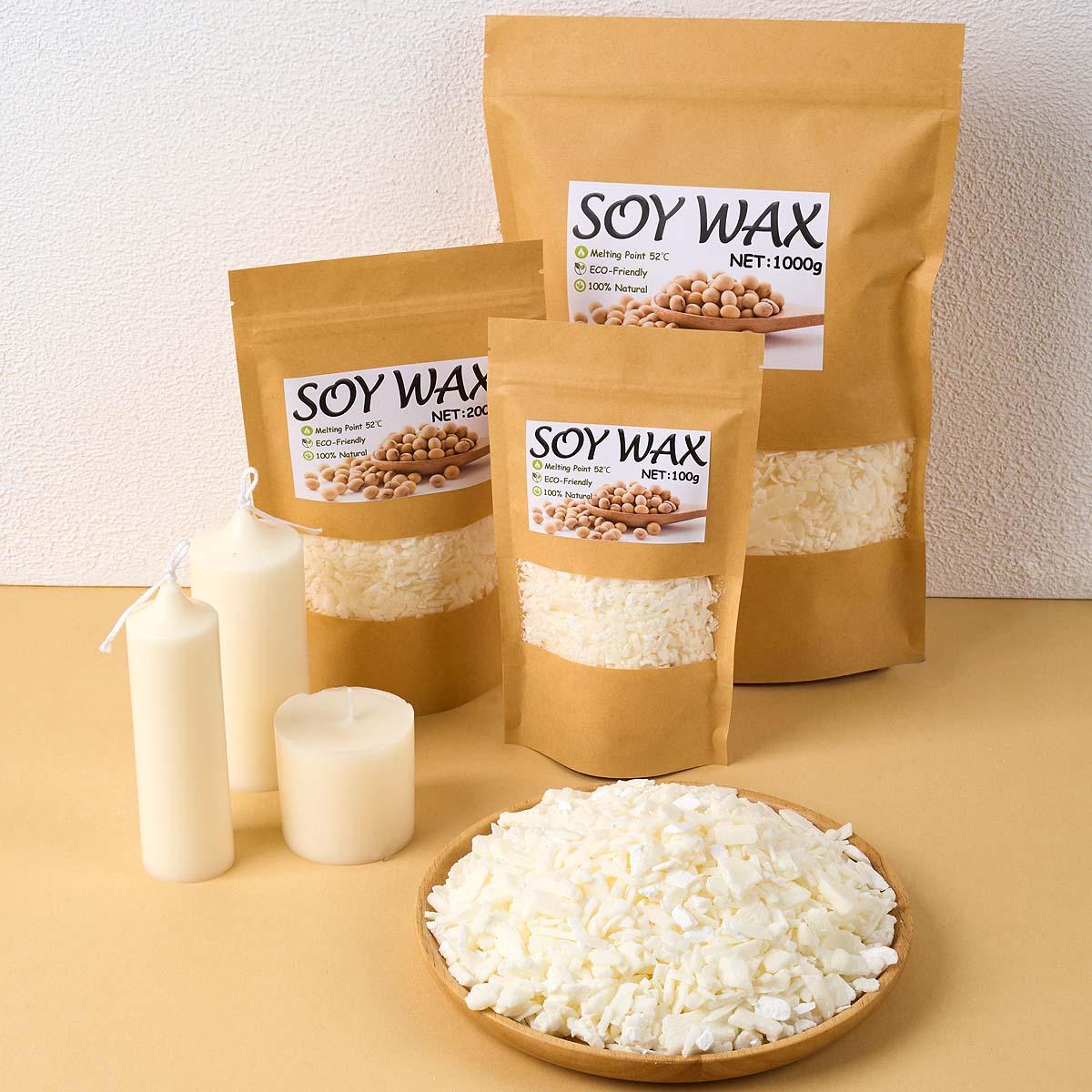 Candle Supplies In Bulk - 1 libbra di cera di soia