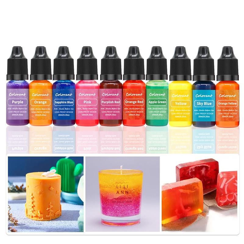 Candle Supplies Beeswax - 20 colori 10ml candela cera pigmento