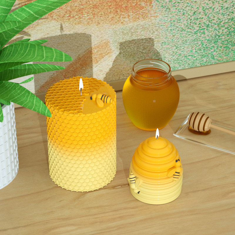Candle Supplies Beeswax - Candela stampo in Silicone ape 3D