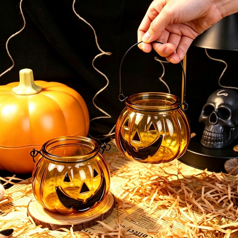 Candle Supplies Glass Jars - Portacandele in vetro a forma di