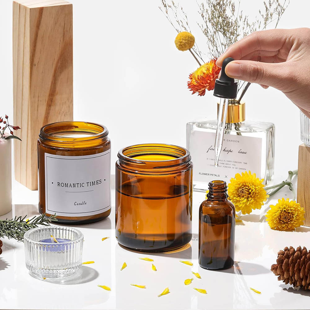 Barattoli in Vetro Ambrato da  - Candle Supplies Glass Jars recensione e prezzo