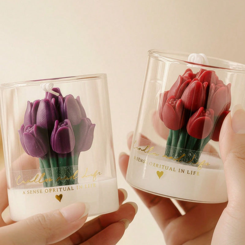 Candela a Forma di Tulipano in - Candle Supplies Glass Jars recensione e prezzo