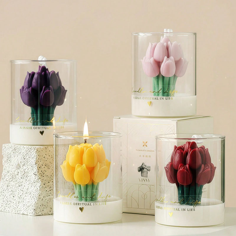 Candela a Forma di Tulipano in - Candle Supplies Glass Jars recensione e prezzo